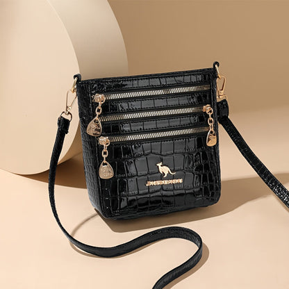 Crossbody Bag for Women – PU Leather, Adjustable Strap, Compact, for Everyday Use – front view - product view 13