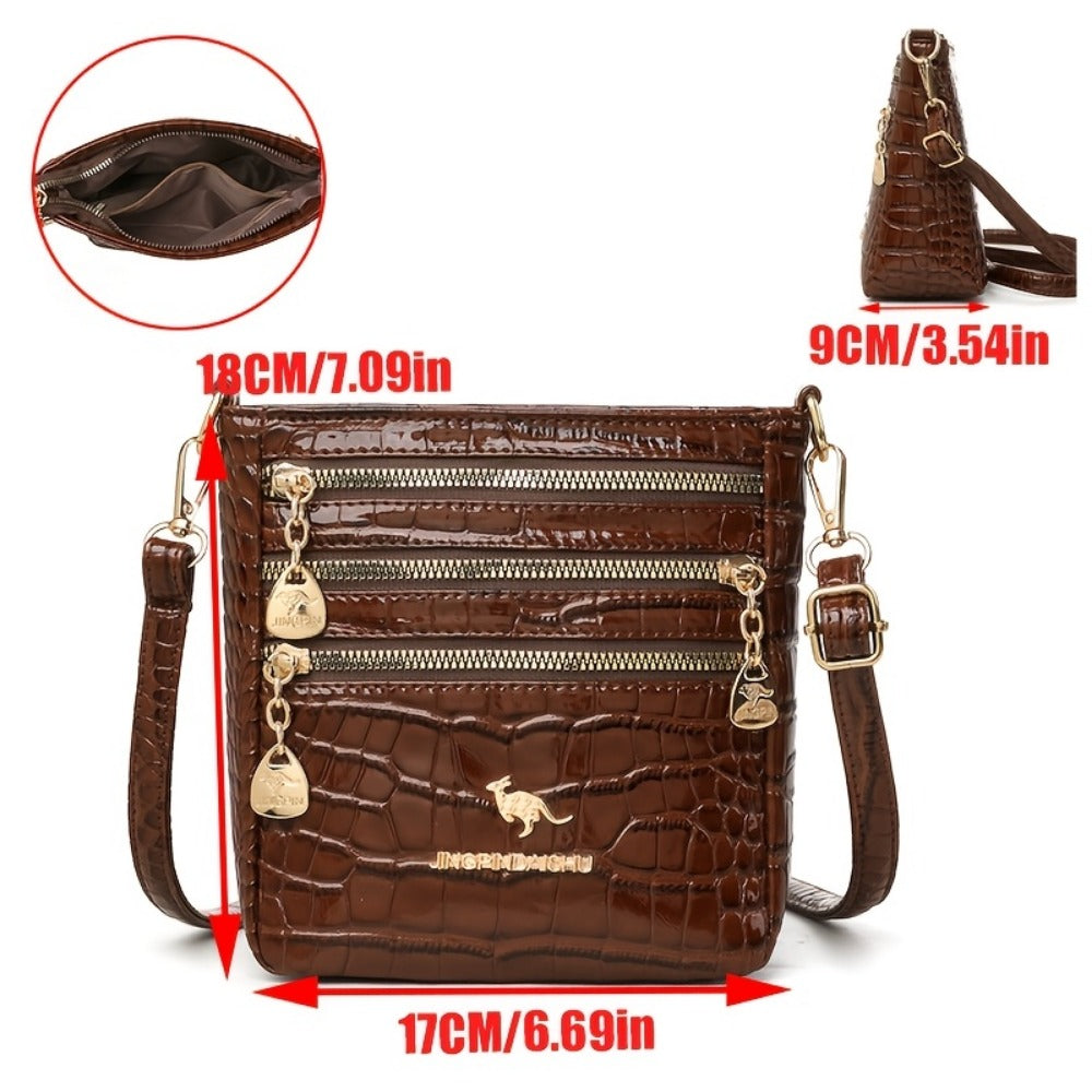 Crossbody Bag for Women – PU Leather, Adjustable Strap, Compact, for Everyday Use – detail view 13