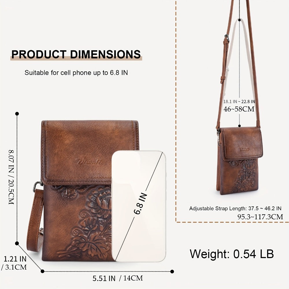 Crossbody Bag for Women – PU Leather, Quilted – detail view 3