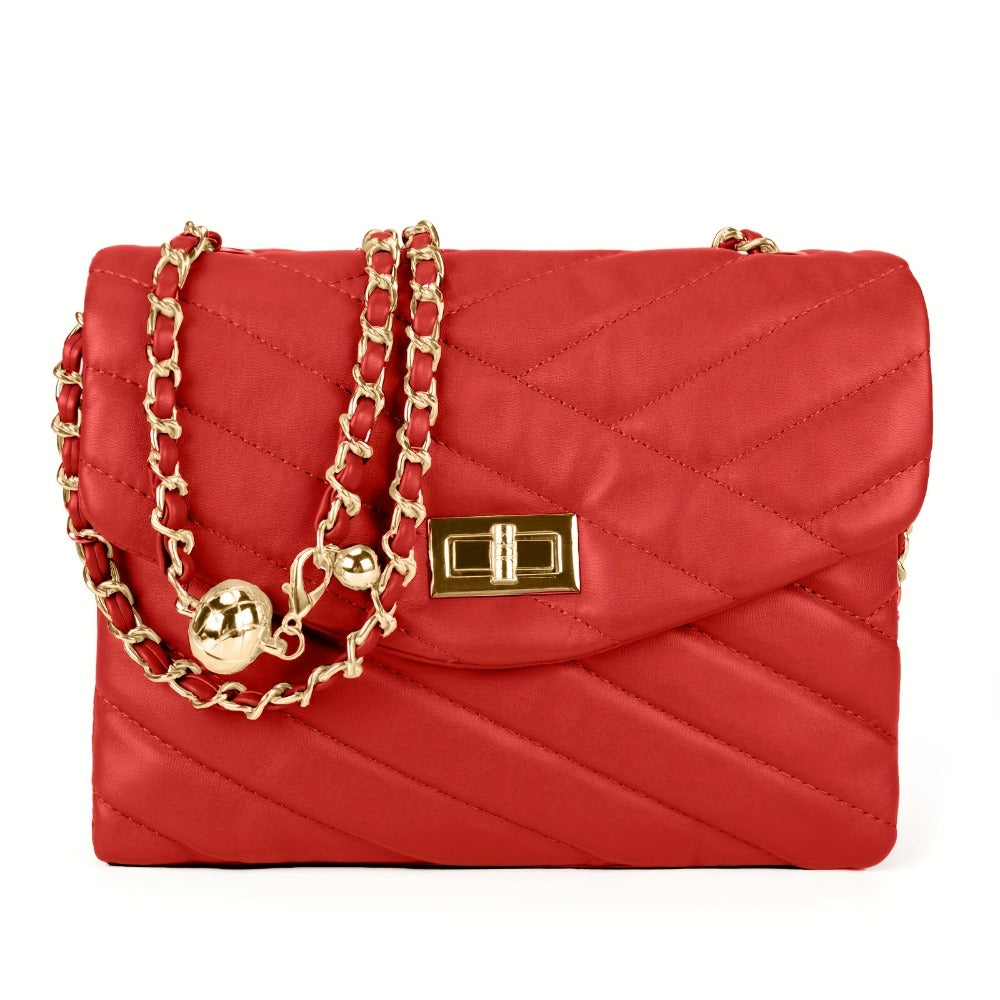 Crossbody Bag for Women – PU Leather, Quilted, for Travel & Everyday Use – detail view 13