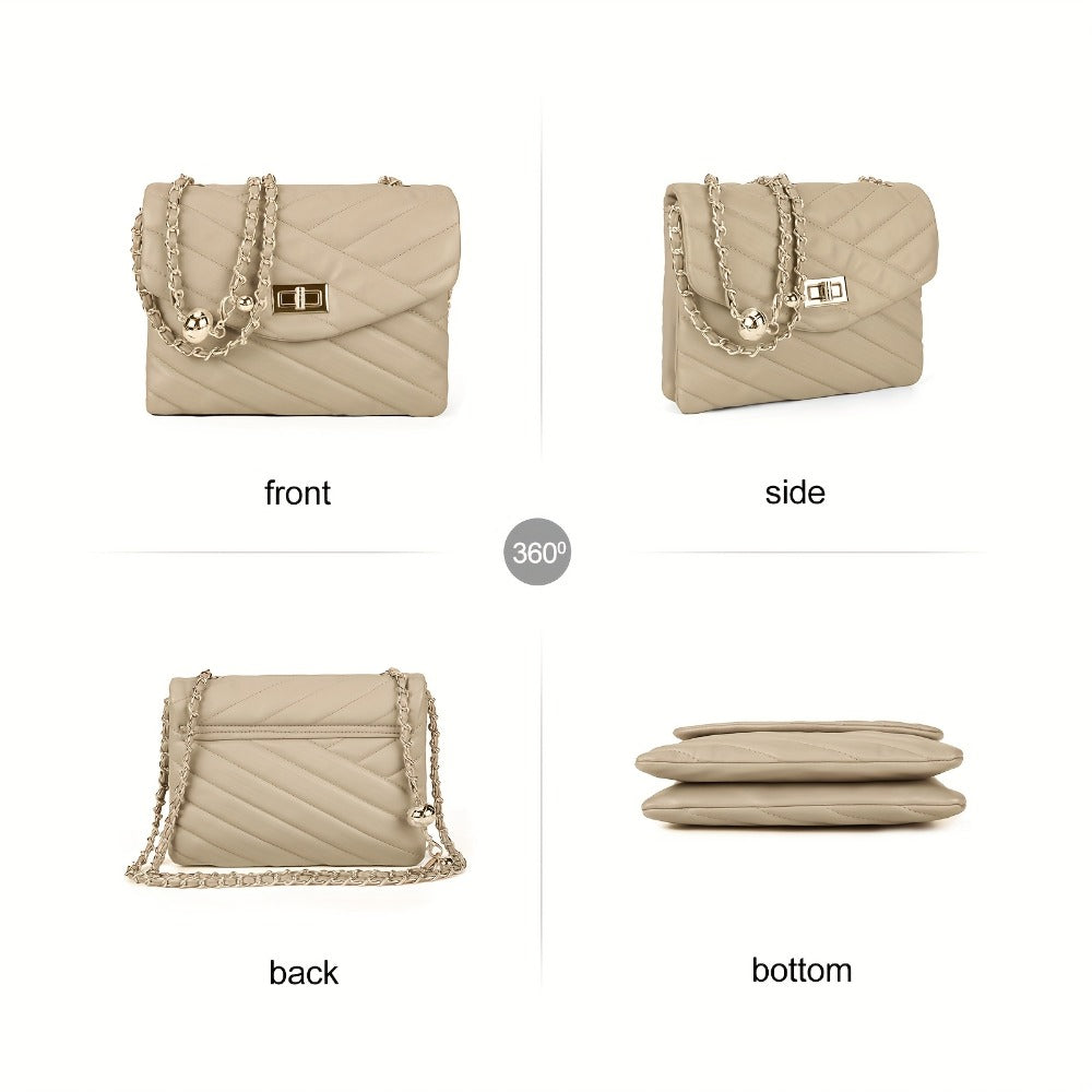 Crossbody Bag for Women – PU Leather, Quilted, for Travel & Everyday Use – detail view 19