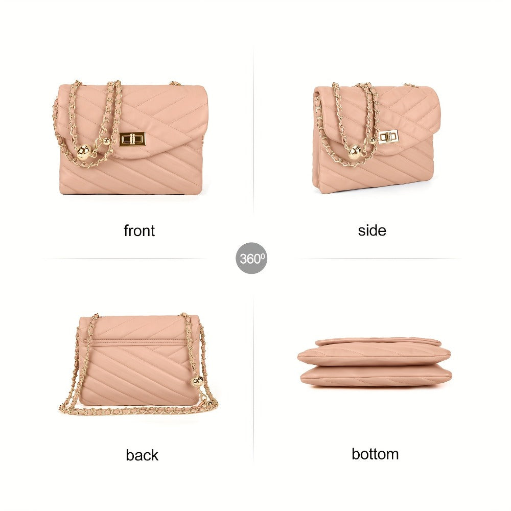 Crossbody Bag for Women – PU Leather, Quilted, for Travel & Everyday Use – detail view 24
