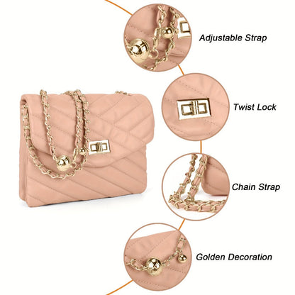 Crossbody Bag for Women – PU Leather, Quilted, for Travel & Everyday Use – detail view 25