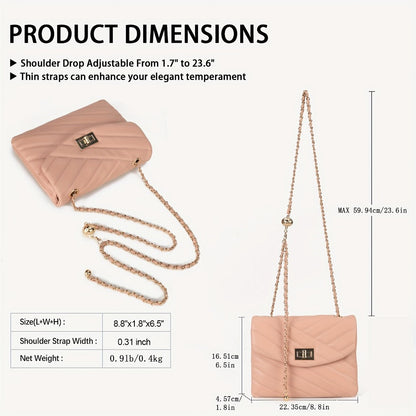 Crossbody Bag for Women – PU Leather, Quilted, for Travel & Everyday Use – detail view 26