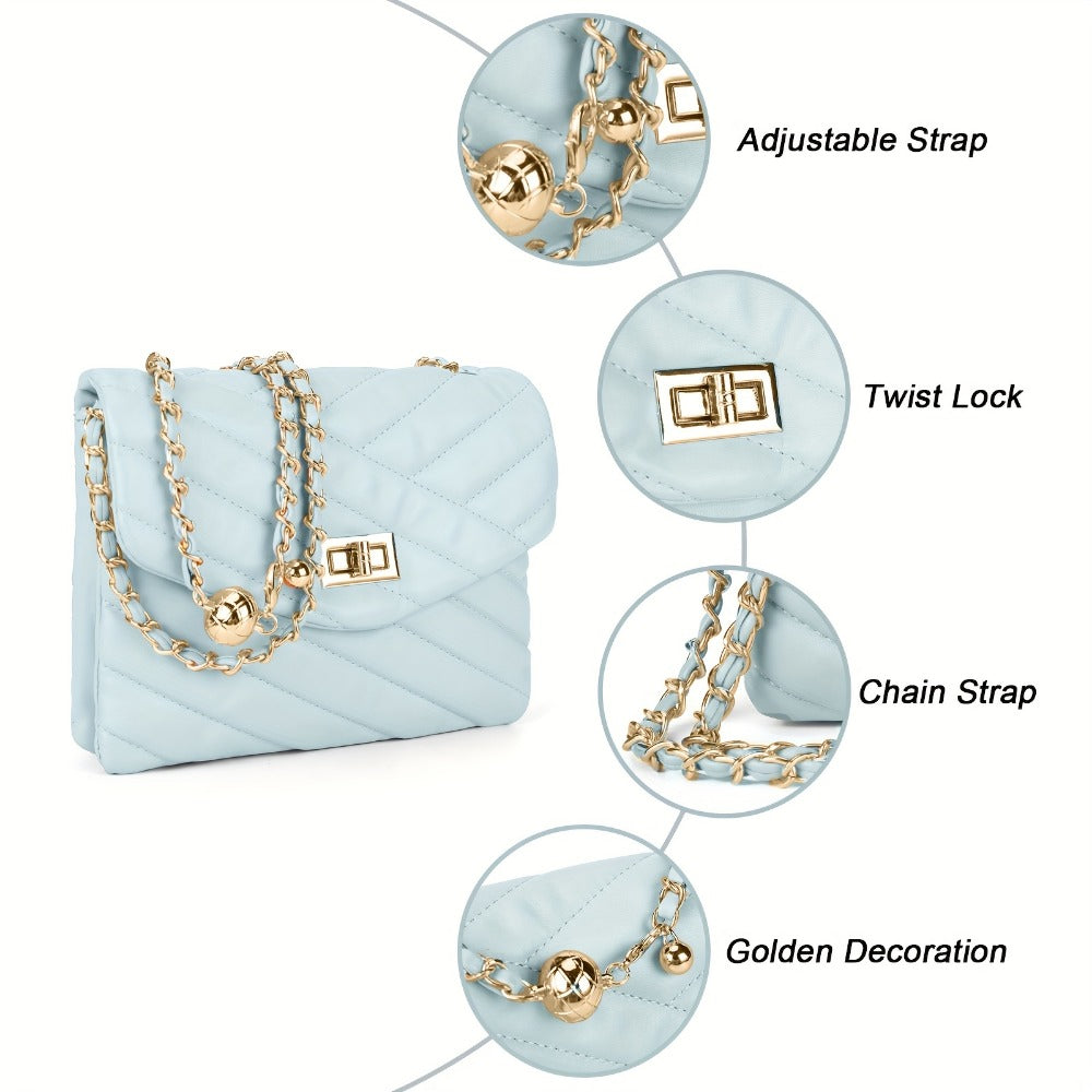Crossbody Bag for Women – PU Leather, Quilted, for Travel & Everyday Use – detail view 29