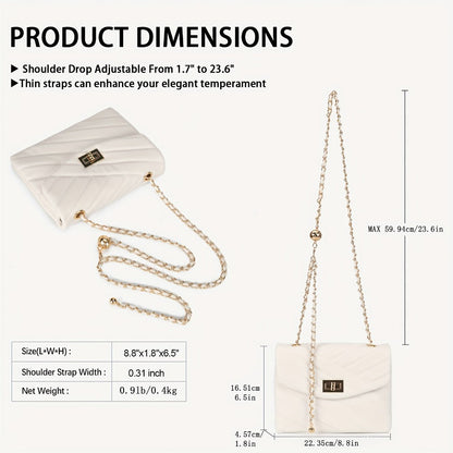 Crossbody Bag for Women – PU Leather, Quilted, for Travel & Everyday Use – detail view 3