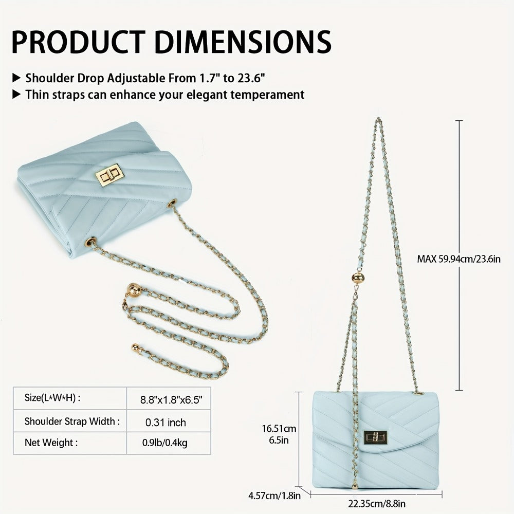 Crossbody Bag for Women – PU Leather, Quilted, for Travel & Everyday Use – detail view 30