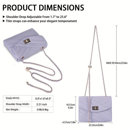 Crossbody Bag for Women – PU Leather, Quilted, for Travel & Everyday Use – detail view 35