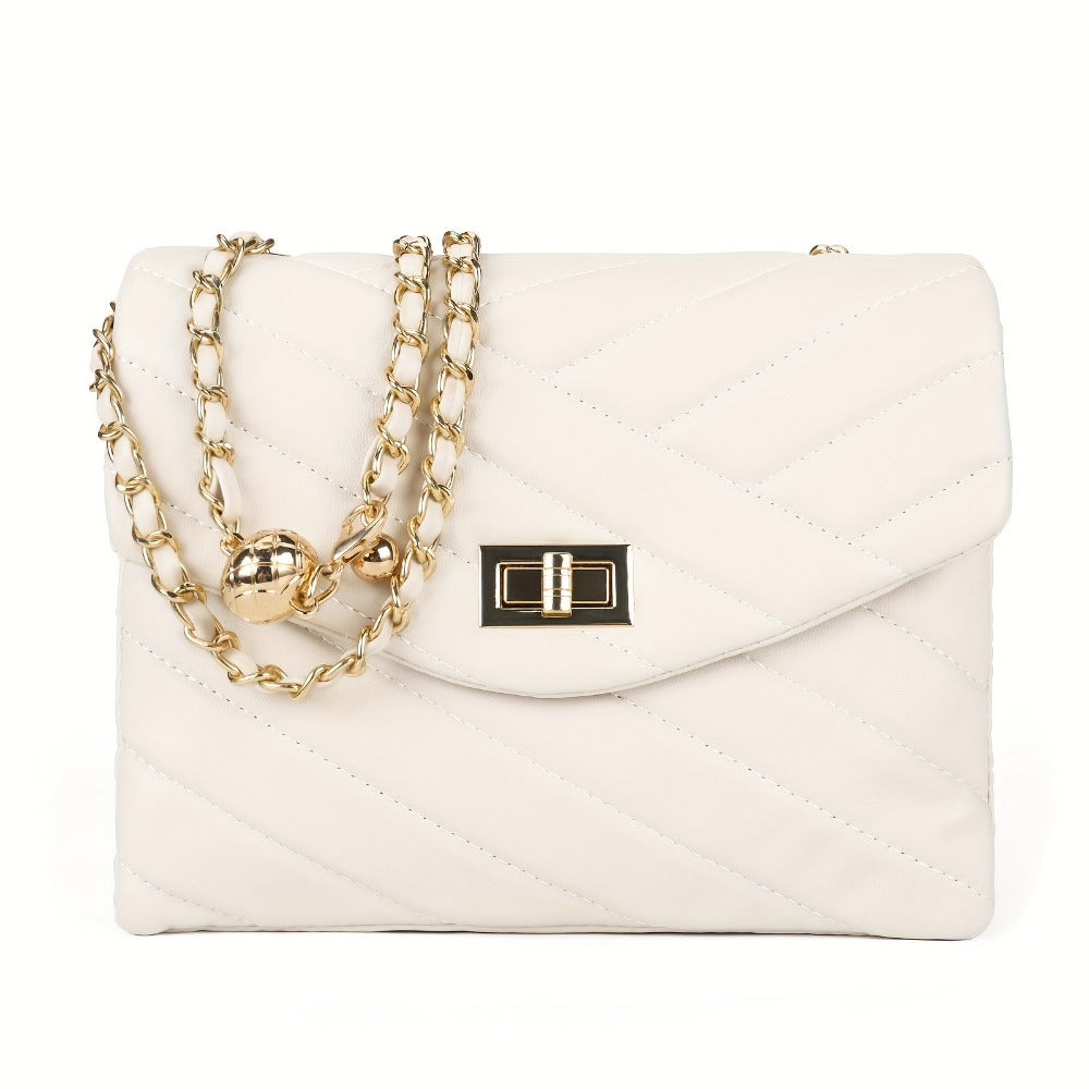 Crossbody Bag for Women – PU Leather, Quilted, for Travel & Everyday Use – front view