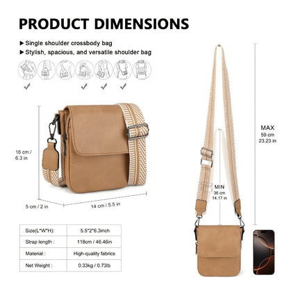 Crossbody Bag for Women – PU Leather, for Travel & Everyday Use – detail view 16