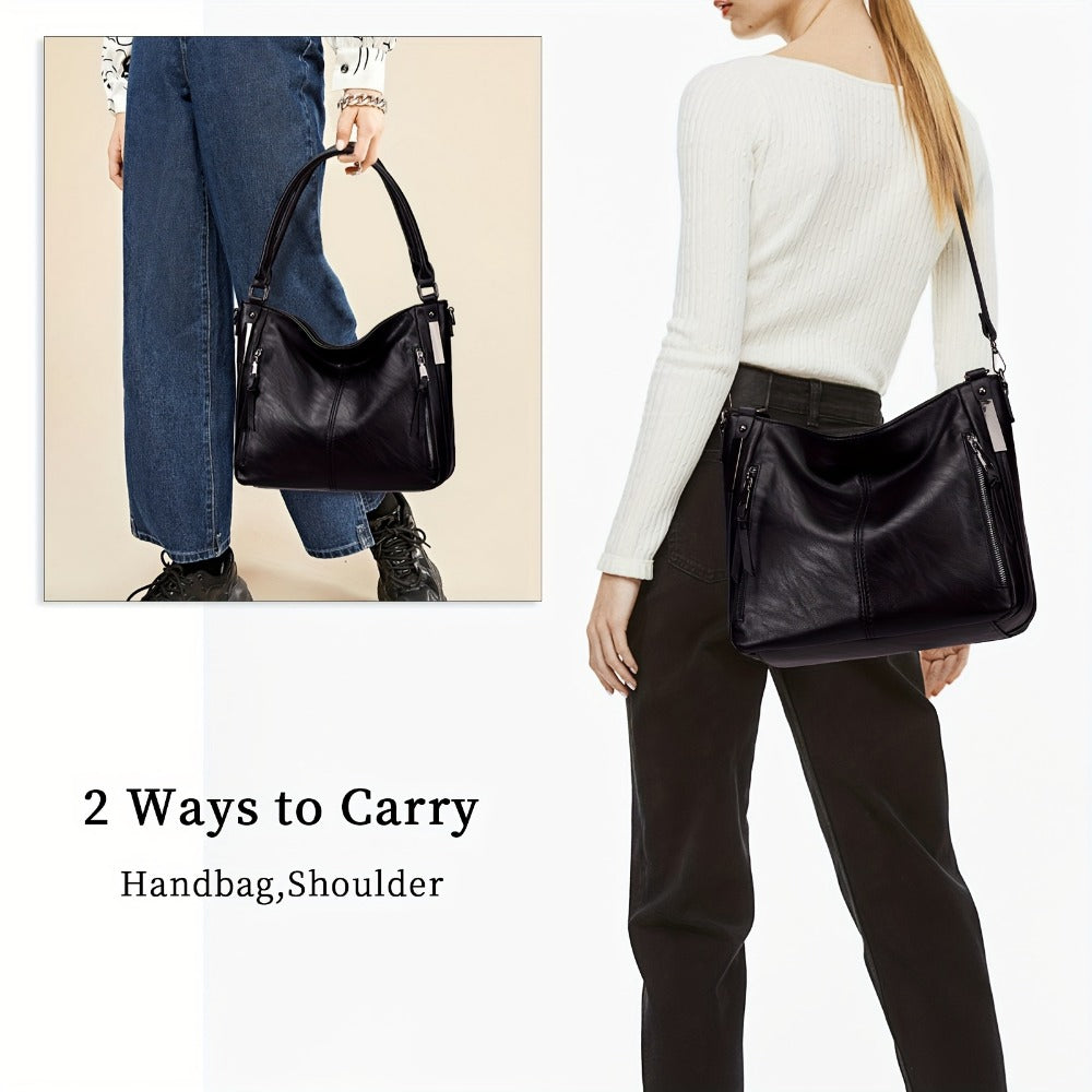 Crossbody Bag for Women – PU Leather, Adjustable Strap, for Travel & Work – detail view 15