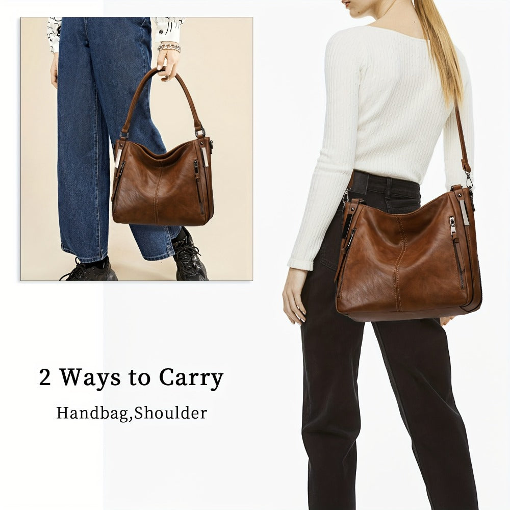 Crossbody Bag for Women – PU Leather, Adjustable Strap, for Travel & Work – detail view 16