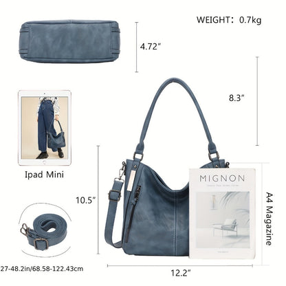 Crossbody Bag for Women – PU Leather, Adjustable Strap, for Travel & Work – detail view 5
