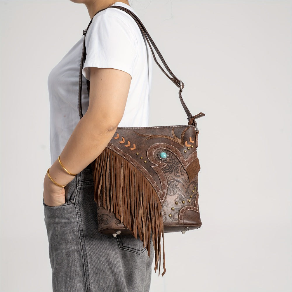 Crossbody Bag for Women – PU Leather, Multi-Pocket, for Travel & Work – detail view 14