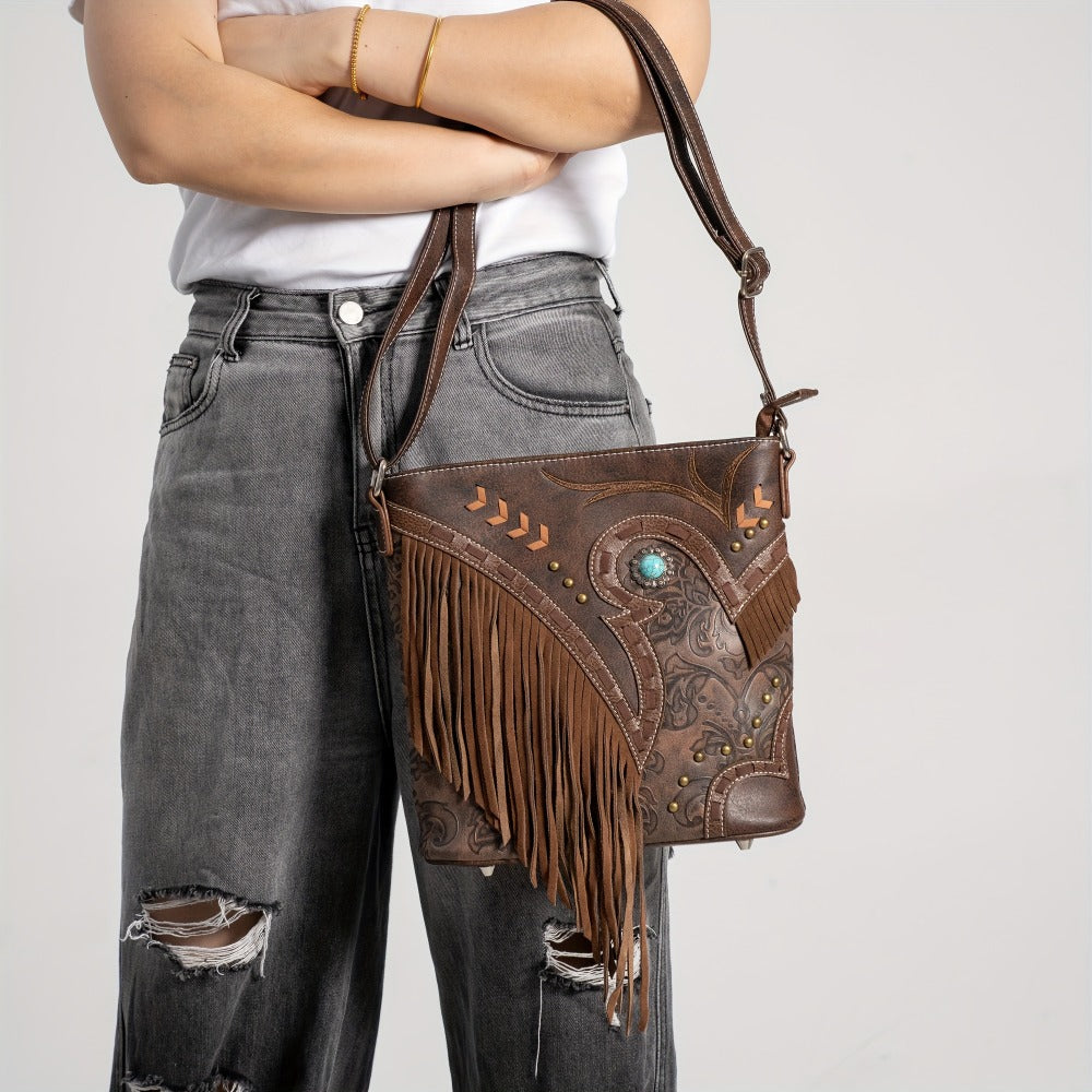 Crossbody Bag for Women – PU Leather, Multi-Pocket, for Travel & Work – detail view 6