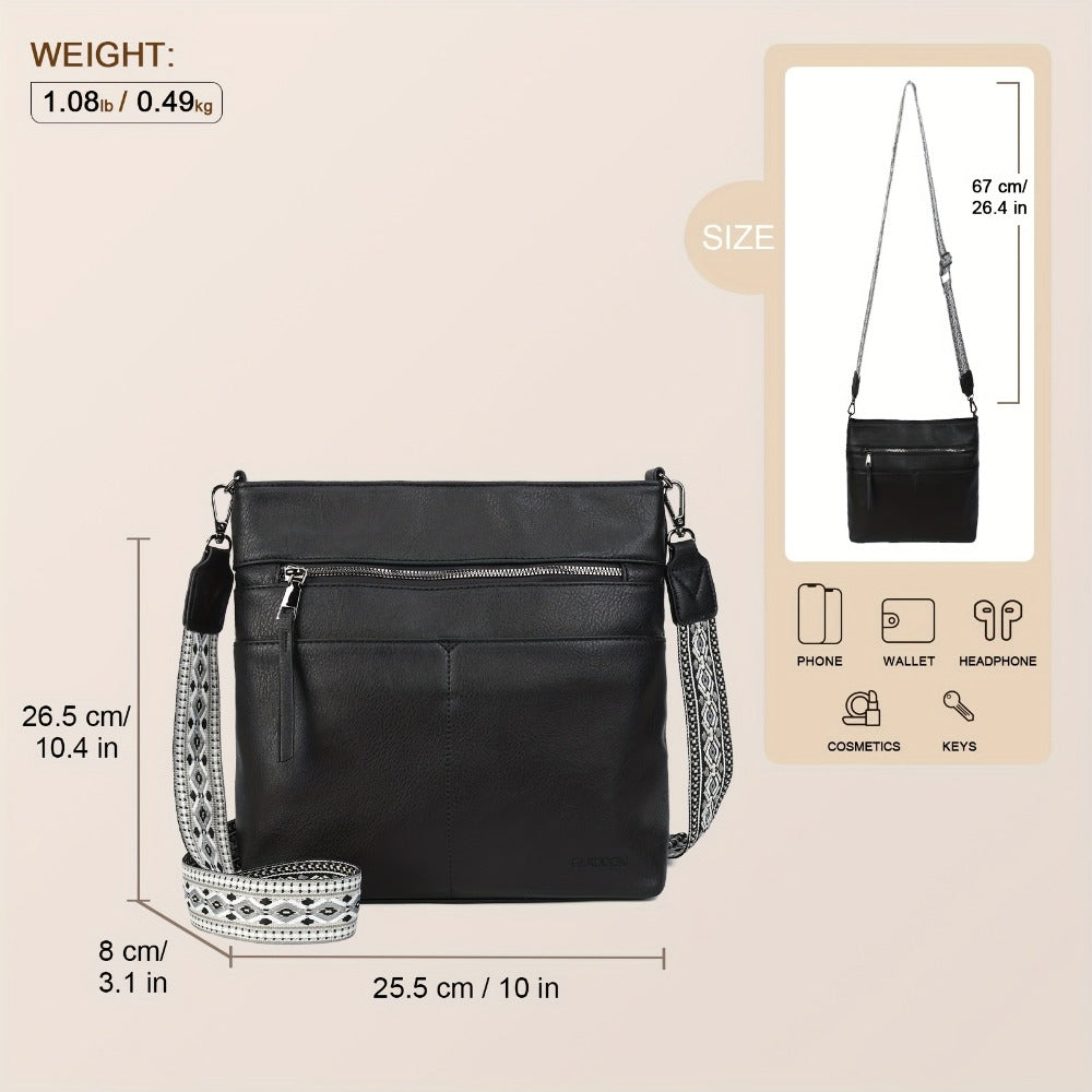 Crossbody Bag for Women – PU Leather, Large Capacity, for Travel & Work – detail view 21