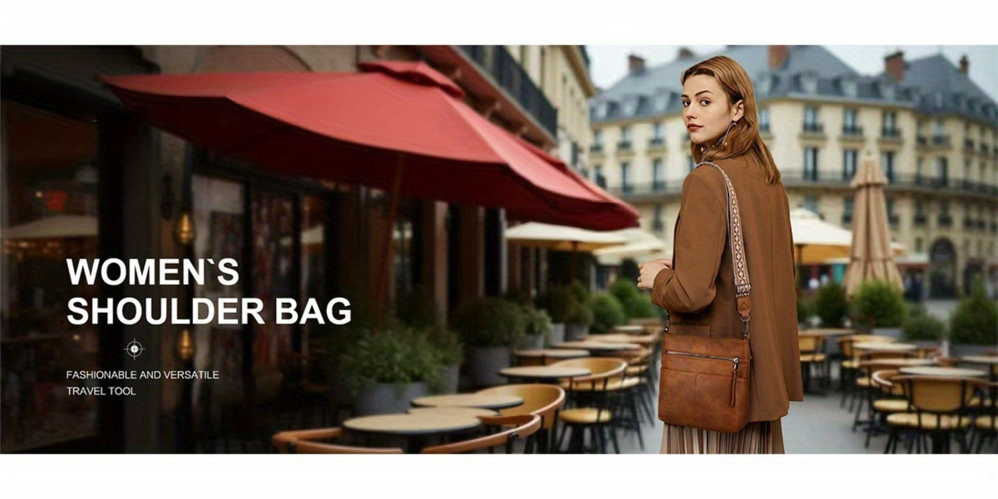 Crossbody Bag for Women – PU Leather, Large Capacity, for Travel & Work – detail view 23