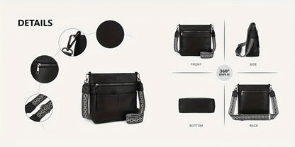 Crossbody Bag for Women – PU Leather, Large Capacity, for Travel & Work – detail view 25
