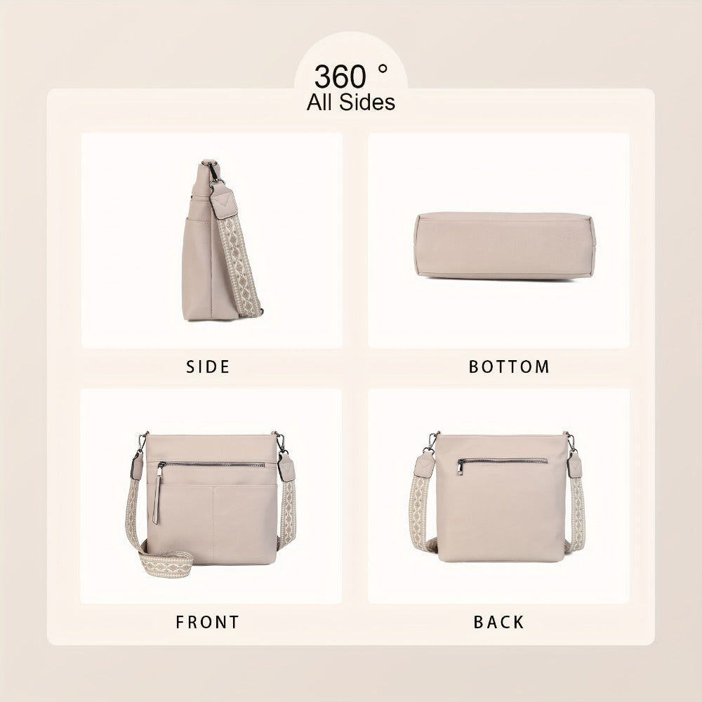 Crossbody Bag for Women – PU Leather, Large Capacity, for Travel & Work – detail view 8