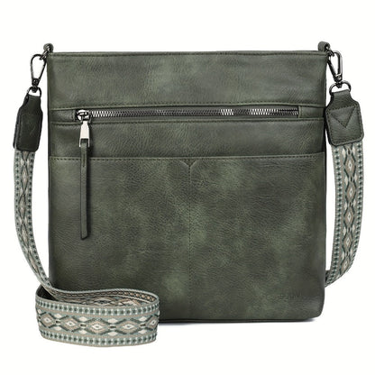 Crossbody Bag for Women – PU Leather, Large Capacity, for Travel & Work – detail view 12