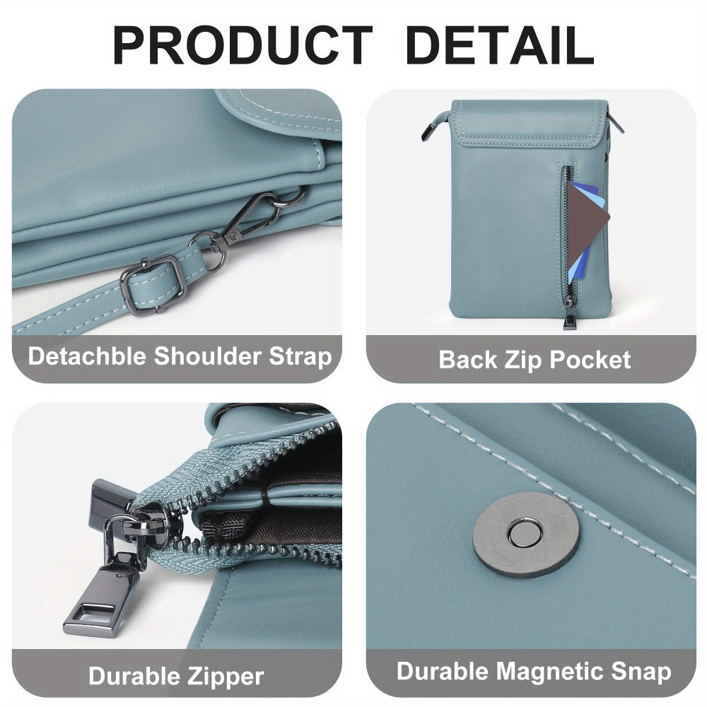 Crossbody Bag for Women – PU Leather, Adjustable Strap, Mini, for Travel – detail view 35