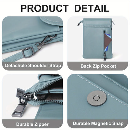 Crossbody Bag for Women – PU Leather, Adjustable Strap, Mini, for Travel – detail view 17