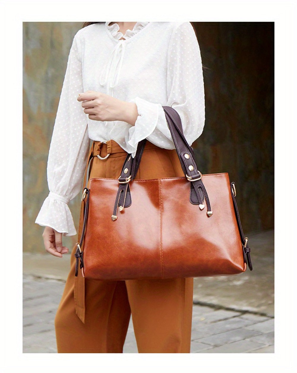 Crossbody Bag for Women – PU Leather, Large Capacity, Adjustable Strap, for Travel & – detail view 19