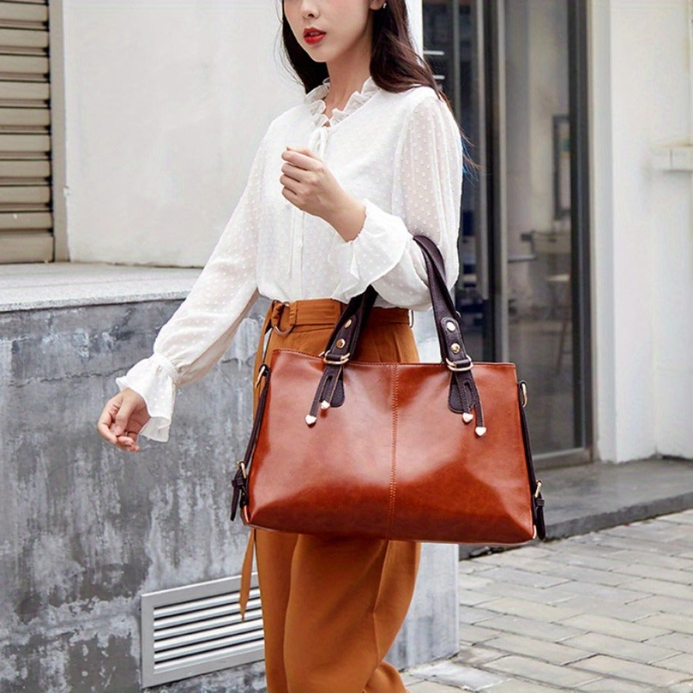 Crossbody Bag for Women – PU Leather, Large Capacity, Adjustable Strap, for Travel & – detail view 3