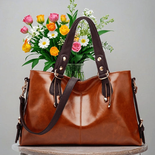 Crossbody Bag for Women – PU Leather, Large Capacity, Adjustable Strap, for Travel & – front view