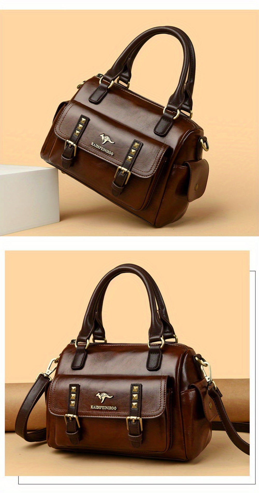Crossbody Bag for Women – PU Leather, Large Capacity, Multi-Pocket, for Travel & – detail view 21