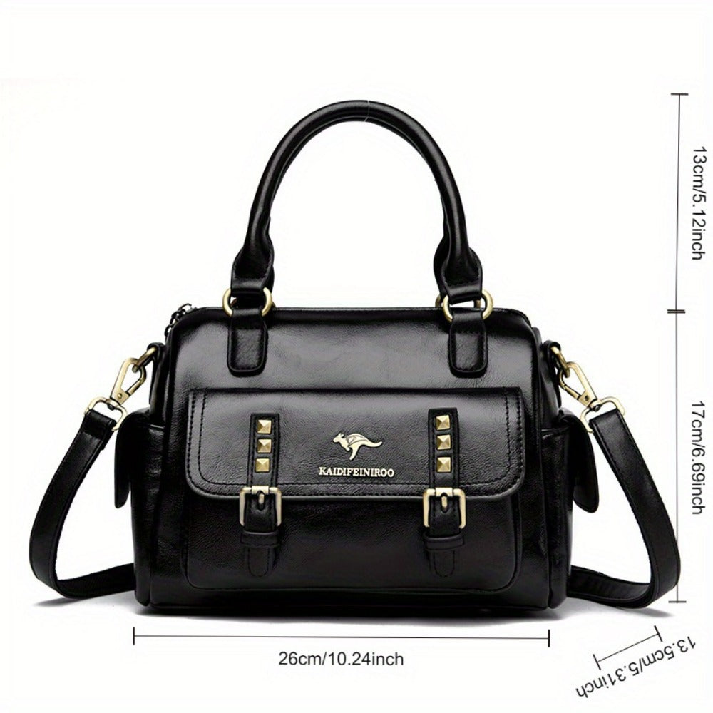 Crossbody Bag for Women – PU Leather, Large Capacity, Multi-Pocket, for Travel & – detail view 7