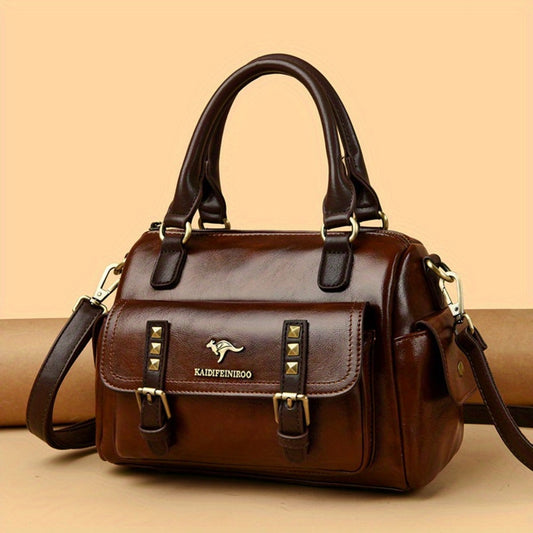 Crossbody Bag for Women – PU Leather, Large Capacity, Multi-Pocket, for Travel & – front view