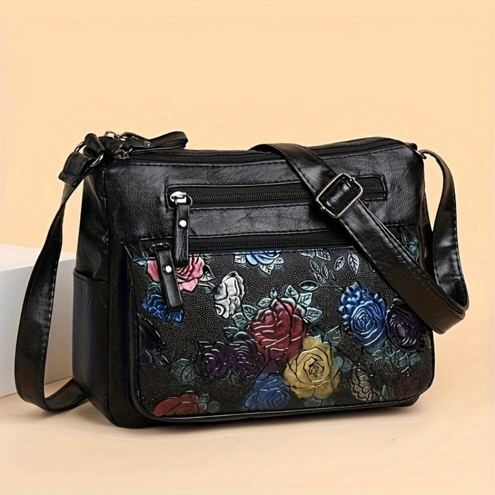 Crossbody Bag for Women – PU Leather, Lightweight, for Travel & Work – front view