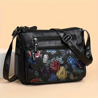 Crossbody Bag for Women – PU Leather, Lightweight, for Travel & Work – front view