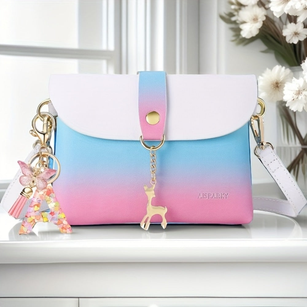 Crossbody Bag for Women – PU Leather, Mini – front view