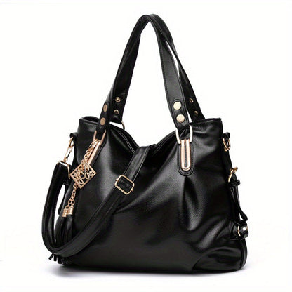 Crossbody Bag for Women – PU Leather, Multi-Pocket, for Work – front view - product view 21