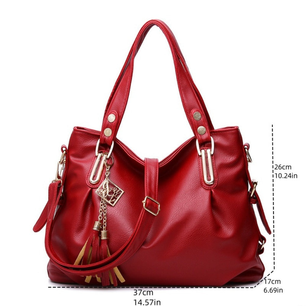 Crossbody Bag for Women – PU Leather, Multi-Pocket, for Work – detail view 16