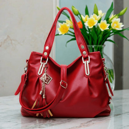 Crossbody Bag for Women – PU Leather, Multi-Pocket, for Work – front view