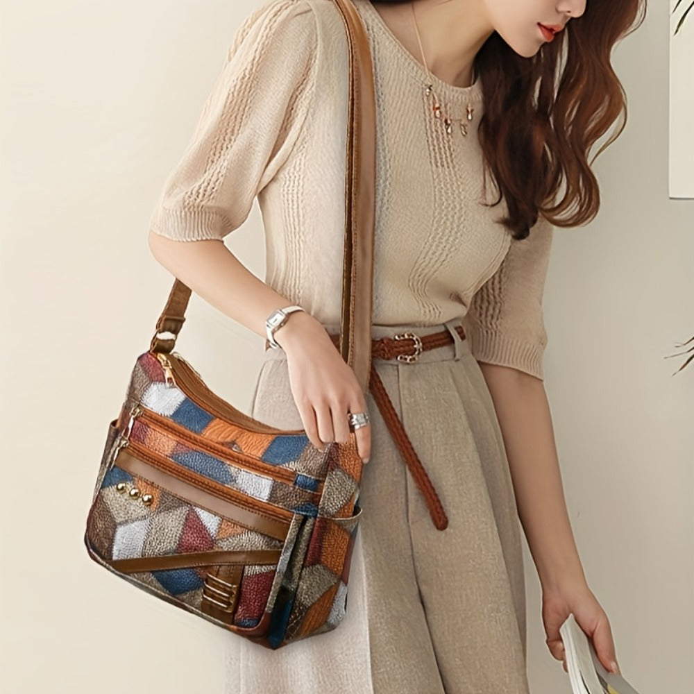 Crossbody Bag for Women – PU Leather, Multi-Pocket, Adjustable Strap – detail view 6