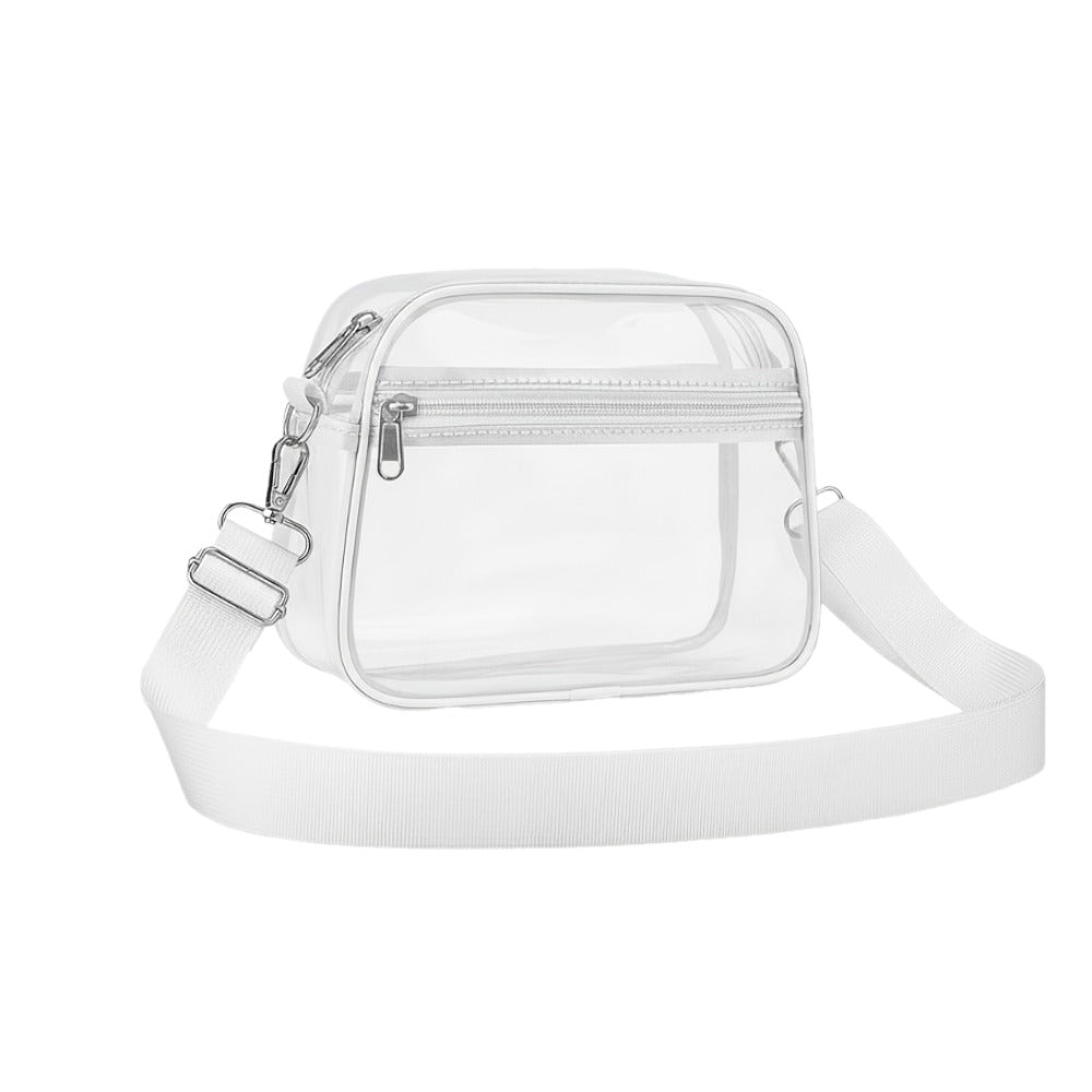 Crossbody Bag – PVC, Clear, Transparent, Adjustable Strap – detail view 2