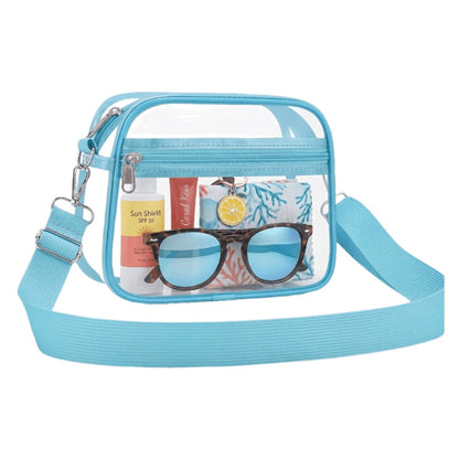 Crossbody Bag – PVC, Clear, Transparent, Adjustable Strap – detail view 7