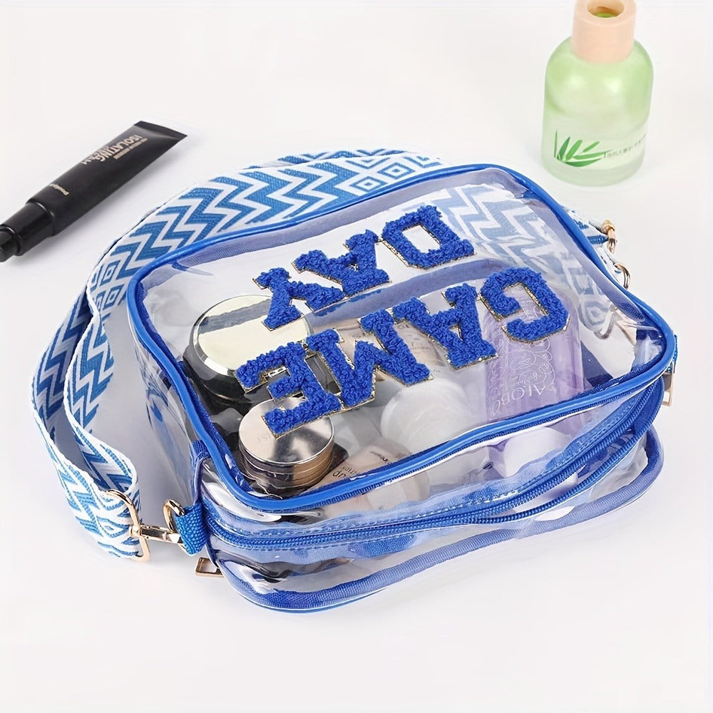 Crossbody Bag for Women – PVC, Clear, Transparent, for Travel – front view