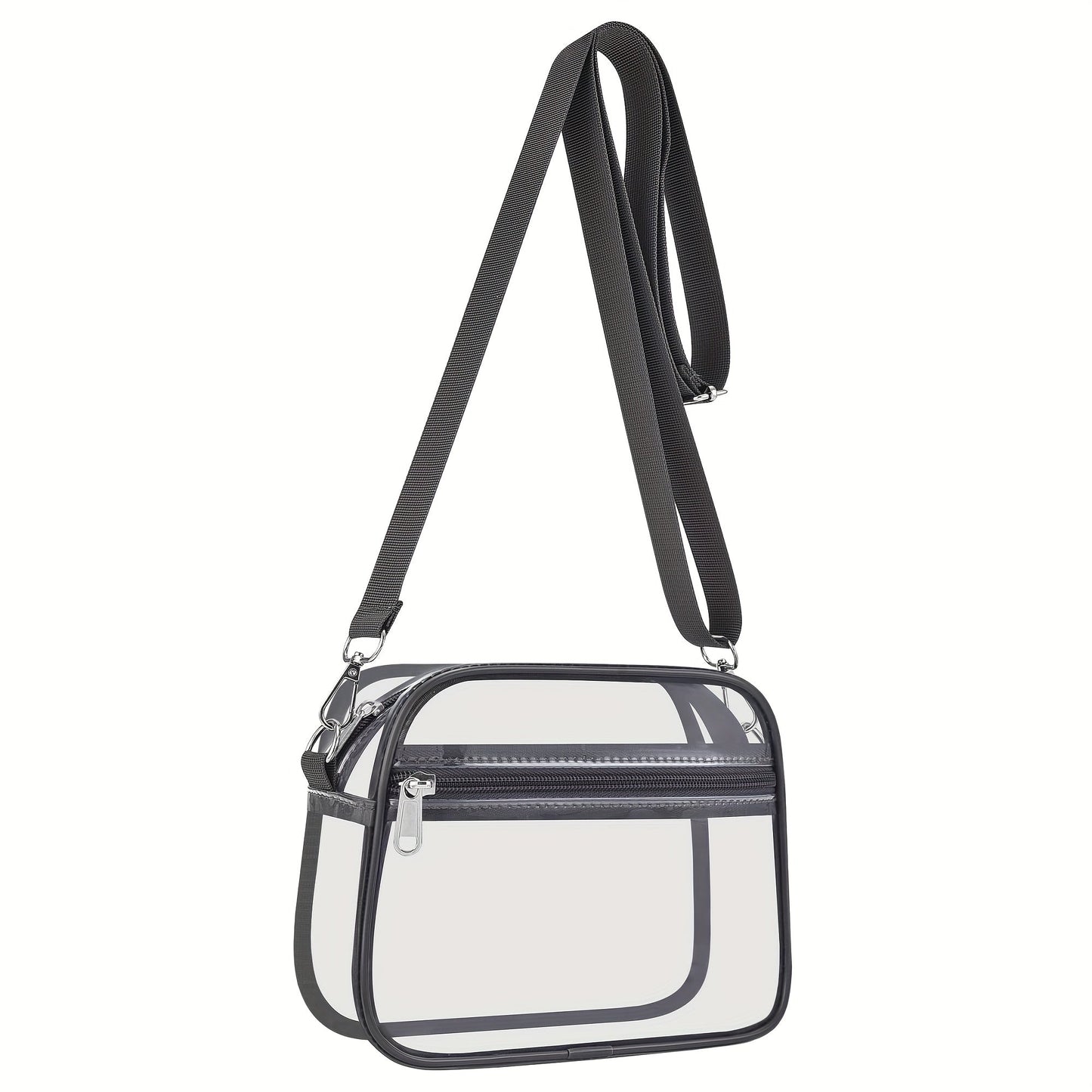 Crossbody Bag for Women – PVC, Clear, Transparent, Adjustable Strap – detail view 28