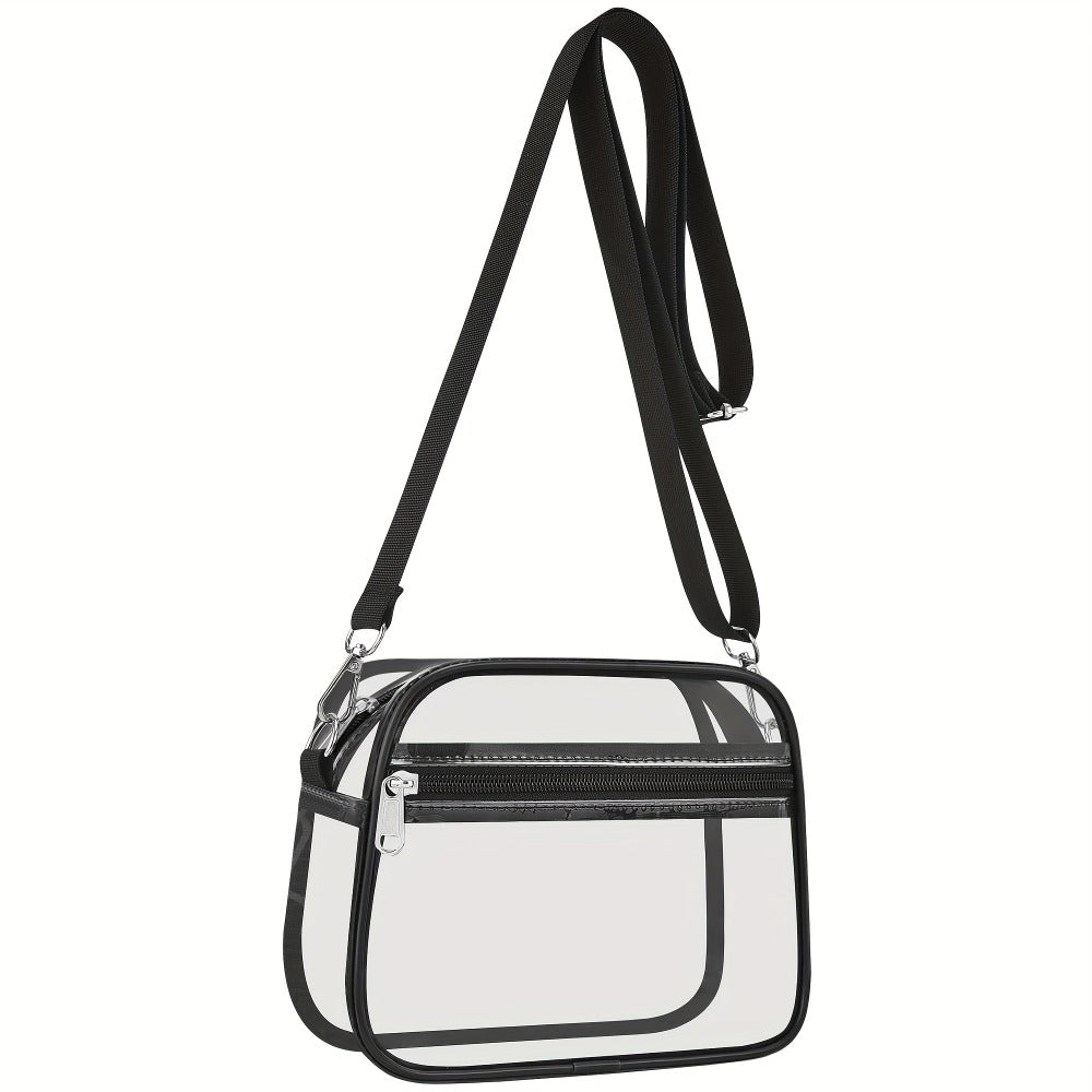 Crossbody Bag for Women – PVC, Clear, Transparent, Adjustable Strap – detail view 13