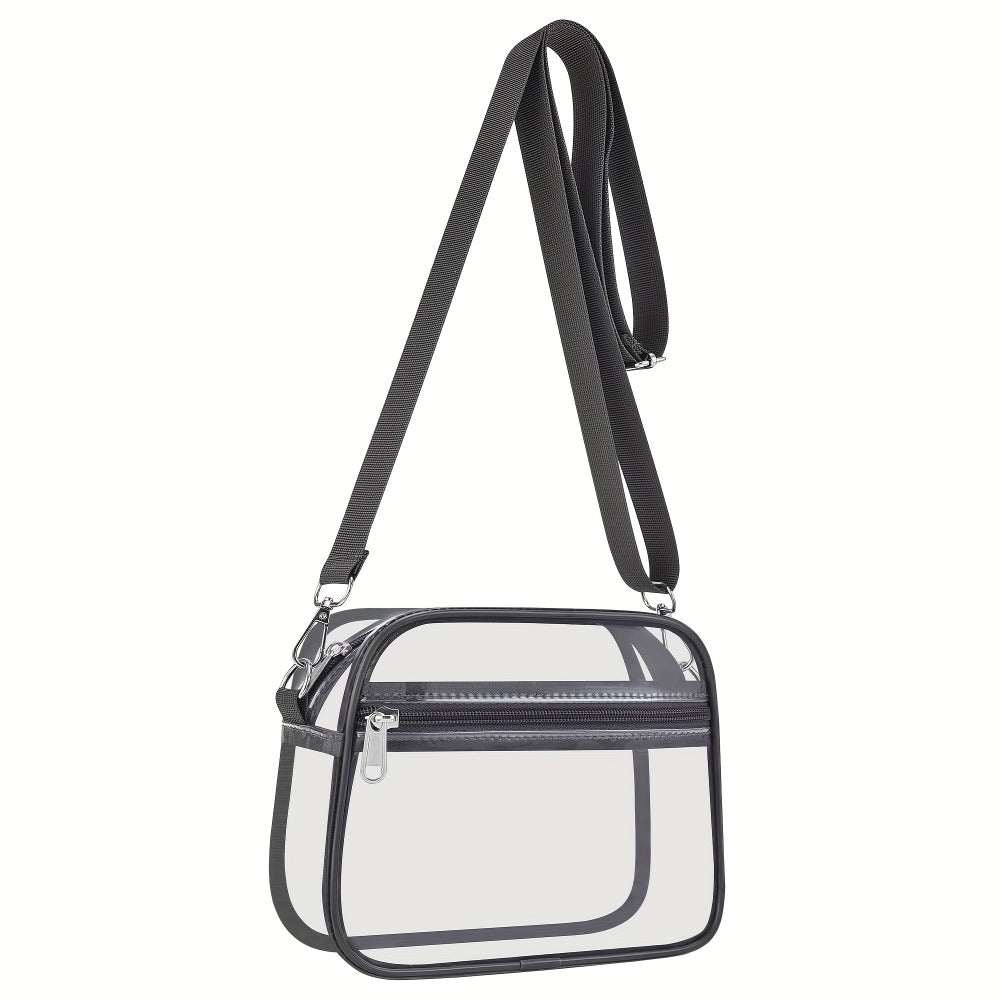 Crossbody Bag for Women – PVC, Clear, Transparent, Adjustable Strap – detail view 15