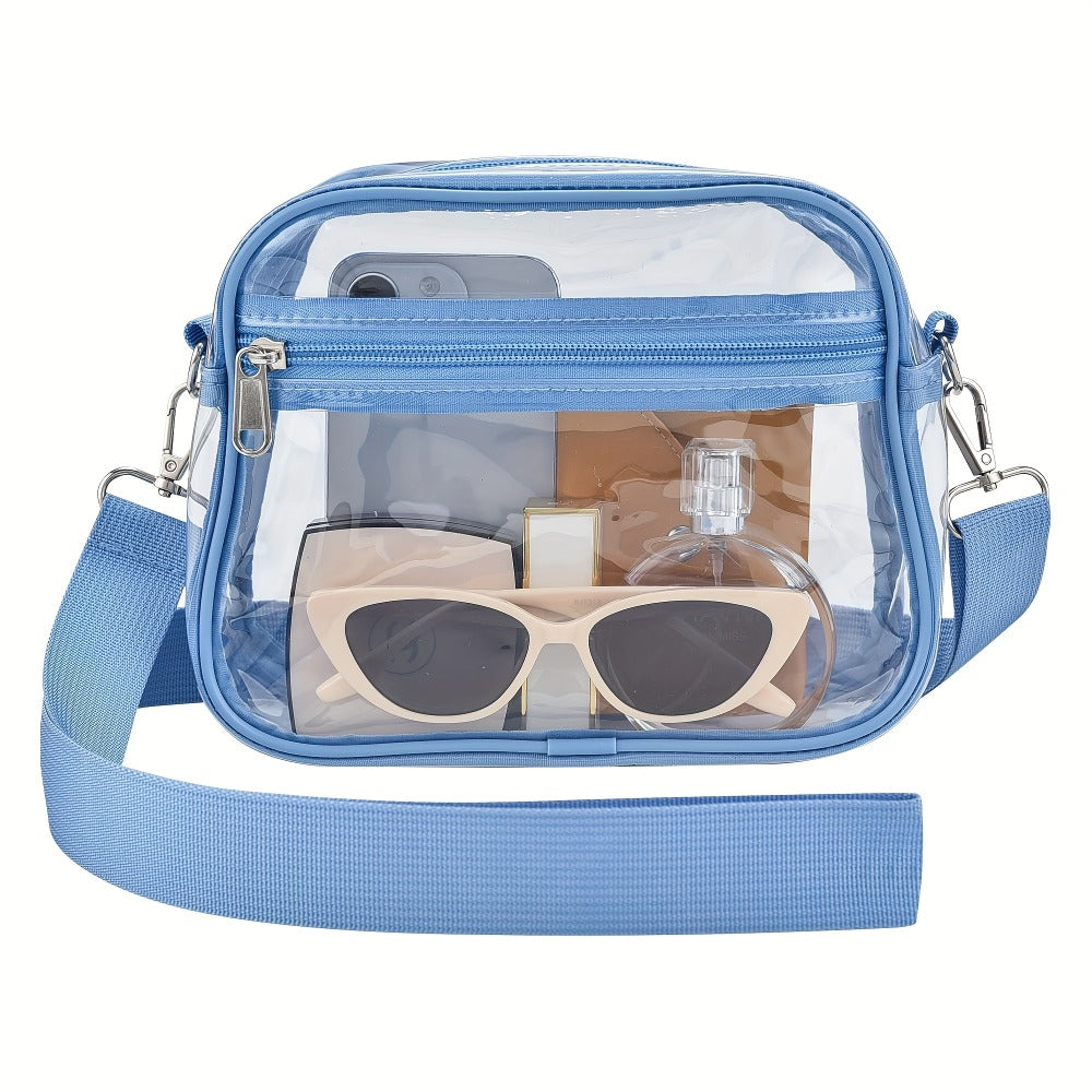 Crossbody Bag for Women – PVC, Clear, Transparent, Adjustable Strap – detail view 18