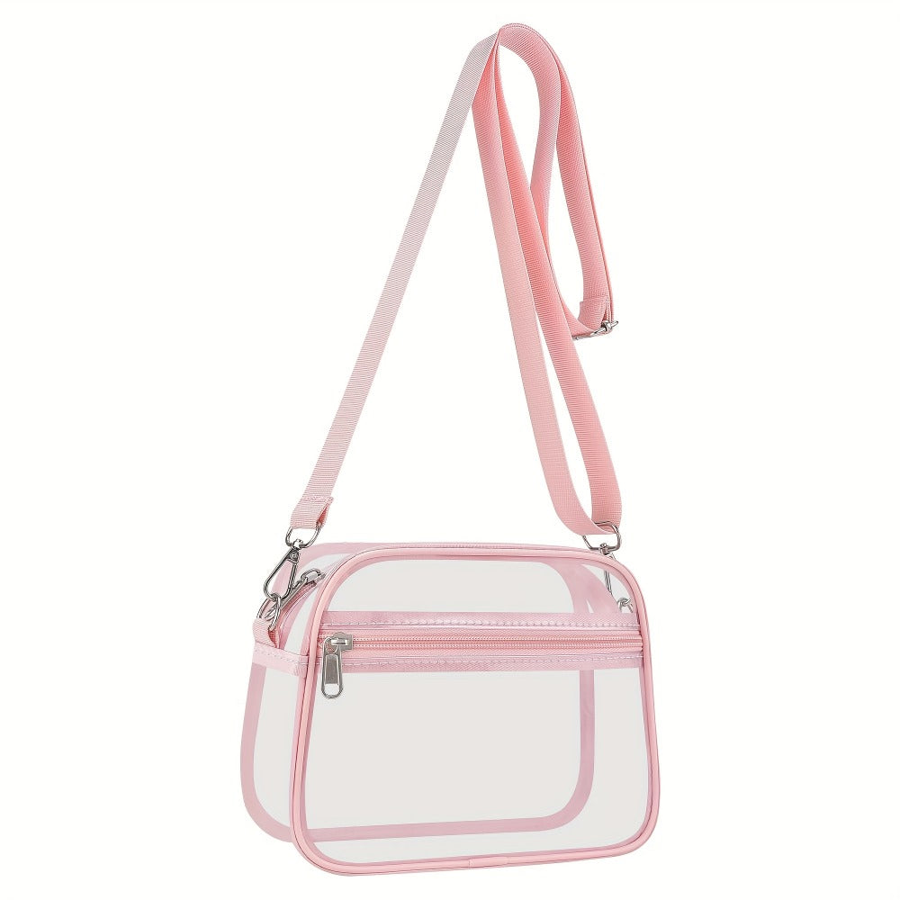 Crossbody Bag for Women – PVC, Clear, Transparent, Adjustable Strap – detail view 19