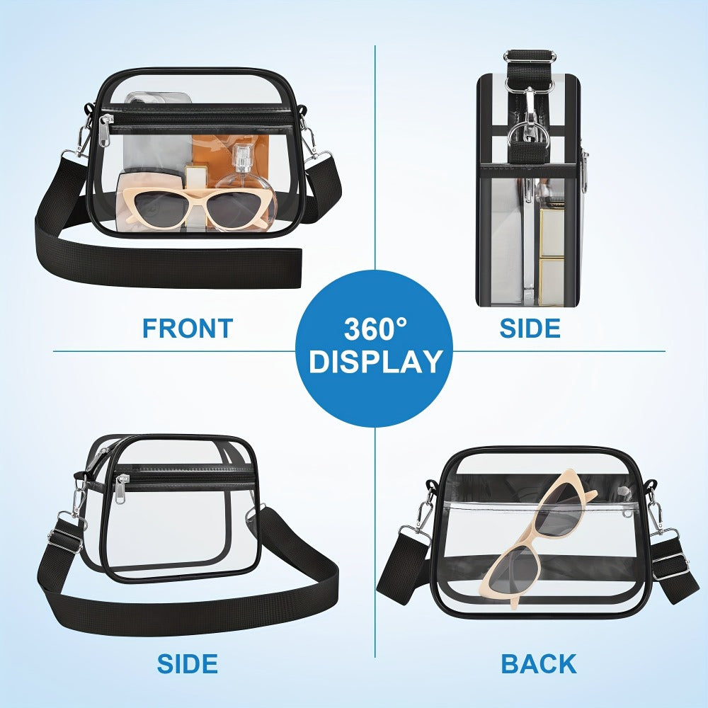 Crossbody Bag for Women – PVC, Clear, Transparent, Adjustable Strap – detail view 3