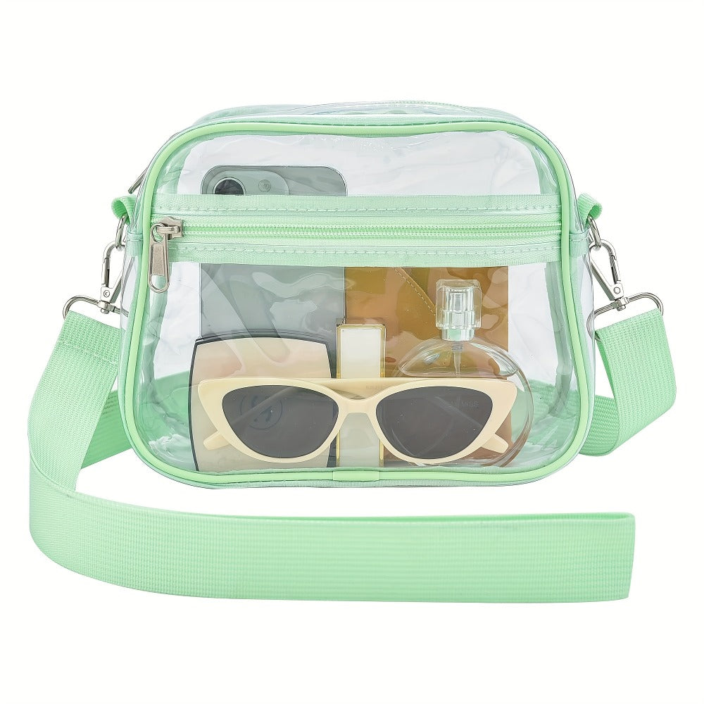 Crossbody Bag for Women – PVC, Clear, Transparent, Adjustable Strap – detail view 10