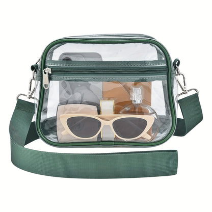 Crossbody Bag for Women – PVC, Clear, Transparent, Adjustable Strap – detail view 27
